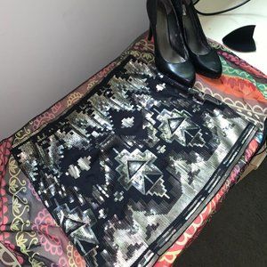 Tribal skirt Gold & SIlver Sequins